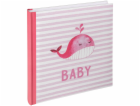 Walther Sam ruzové 28x30,5 50 bílých stran Babyalbum UK183R