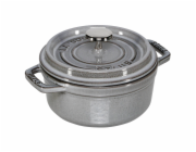 Staub Cocotte 12cm kulaty grafitove seda litina