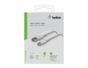 Belkin USB-C/USB-A kabel 1m opletený, bílý CAB002bt1MWH