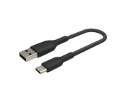 Belkin USB-C/USB-A kabel 15cm oplástený, cerný CAB002bt0MBK