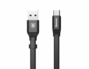 Baseus USB-A - USB-C USB kabel 0,23 m Černá a šedá (6953156293427)