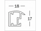 Rámeček Walther Trendstyle zlatý 20x30 plast