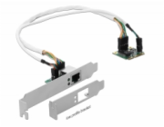 DeLOCK Mini PCIe I/O PCIe poloviční velikost 1 x Gigabit LAN Low Profile, LAN adaptér