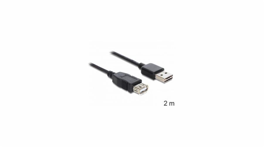 DeLOCK EASY-USB 2.0 Verlängerungskabel, USB-A Stecker > USB-A Buchse