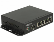Přepínač DeLOCK Gigabit 4 porty + 1 SFP