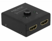 Delock HDMI 2 - 1 bidirectional 4K 60 Hz compact - Retail Box - spínač video/audio - 2 x HDMI - desktop