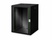 DIGITUS Nástěnná skříňka 16U, Unique Series 820x600x600 mm, barva černá (RAL 9005)