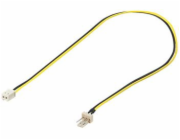 Kabel napájecí pro ventilátor z 2 pinového FAN na 3 pinový FAN konektor pro zastrčení do ventilátoru