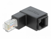 DeLOCK adaptér RJ-45 zástrčka Cat.6 > zásuvka, pod úhlem 90°