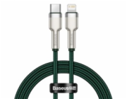 Kabel USB-C pro Lightning Baseus Cafule, PD, 20W, 1m (zelený)