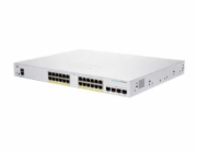 Cisco switch CBS250-24FP-4X, 24xGbE RJ45, 4x10GbE SFP+, PoE+, 370W