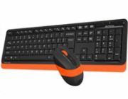 A4tech FG1010 FSTYLER set bezdr. klávesnice + myši, oranžová barva