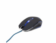 GEMBIRD myš MUSG-001-B optická, modro-černá, 2400 dpi, USB