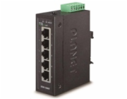 Planet ISW-500T Switch, 5x 10/100Base-TX, ESD, DIN, IP30, -40~75°C