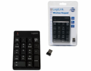 LogiLink ID0120 Klávesnice bezdrátová s 18 klávesami Černá