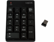 LogiLink ID0120 Klávesnice bezdrátová s 18 klávesami Černá
