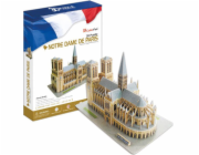 CubicFun - Puzzle 3D Notre Dame de Paris s LED světlem - 144 dílků