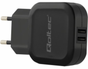 Qoltec Smartphone / Tablet 2x USB nabíječka (50185)