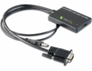 Adaptér AV Techly D-Sub (VGA) - HDMI + USB-A černý (301665)
