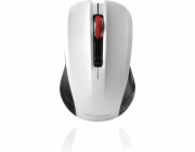 Modecom MC-WM9.1 bezdrátová optická myš, 4 tlačítka, 1600 DPI, USB nano 2,4GHz, černo-bílá