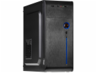 Akyga PC skříň Midi ATX 2xUSB2.0. bez PSU, černá