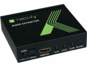 Systém přenosu AV signálu Techly HDMI - Toslink černý (025756)