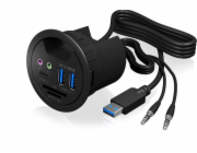 ICY BOX IB-HUB1404A, USB-Hub panel portů