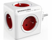 Allocacoc PowerCube Original Type E napájecí prodlužovačka 5 AC zásuvky / AC zásuvek Vnitřní Červená