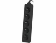 Lanberg Power strip 5 zásuvek 1m (5XPL-PS0-05E-0100-IEC-BK)