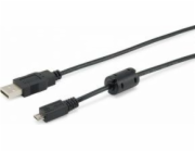 Equip USB-A - microUSB USB kabel 1 m černý (128596)