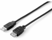Kabel USB Equip USB-A - USB-A 3 m Czarny (128851)