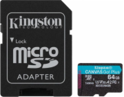 Kingston Canvas Go! Plus MicroSDXC 64GB Class 10 UHS-I/U3 A2 V30 (SDCG3/64GB)