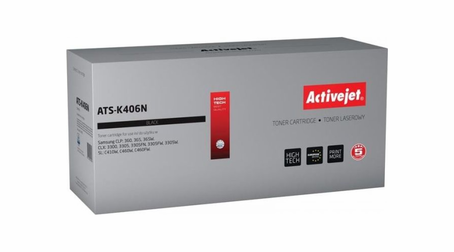 Activejet ATS-K406N toner (replacement for Samsung CLT-K406S; Supreme; 1500 pages; black)