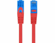 LANBERG PATCHCORD S/FTP CAT.6A 0,5M ČERVENÝ LSZH