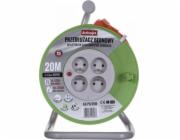 Activejet AJE-PB/20M napájecí prodlužovačka 4 AC zásuvky / AC zásuvek Vnitřní Šedá, Limetka