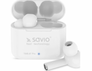 Savio TWS-07 PRO Wireless Bluetooth Earphones Sluchátka s mikrofonem Bílá