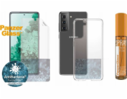 Sada skleněných skleněných sklouzů, pouzdro na čistotu, 30ml sprej pro Galaxy S21 (B7259)