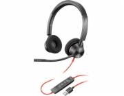Poly Blackwire 3320 - Blackwire 3300 series - náhlavní souprava - náhlavní - kabelové - USB-A - černá