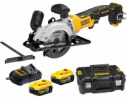 DEWALT DCS571P2 portable circular saw 115 mm 2x XR 18V 5Ah T-STAK II Black  Yellow