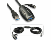 Lindy USB-A aktivní USB kabel 10m černý (43156)