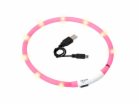 Karlie LED světelný obojek růžový obvod 20-75cm