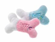 Karlie  Hračka plyšová pískací kost Puppy 13cm