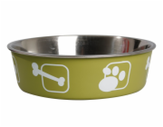 Karlie Miska nerezová s plastovým opláštěním zelená 17,5cm 800ml