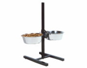 Karlie Stojan na misky včetně nerezových misek 2x22cm 2x2,5l
