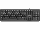 KLÁVESNICE NATEC TROUT SLIM USB, US LAYOUT, ČERNÁ