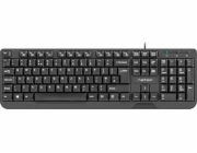 KLÁVESNICE NATEC TROUT SLIM USB, US LAYOUT, ČERNÁ
