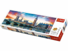 Puzzle Trefl, 500 dílků. Panorama – Big Ben a Westminster...