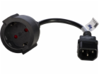 Akyga prodlužovací napájecí kabel CEE 7/4/C14 15cm 