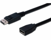 DIGITUS DisplayPort extension cable AWG 28 2xshielded black DP M/DP F 2m