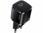 Usams nabíječka USAMS Load. síť. 1xUSB-C T36 mini 20W (pouze hlava) PD3.0 Fast Charging černá / černá CC124TC01 (US-CC124)